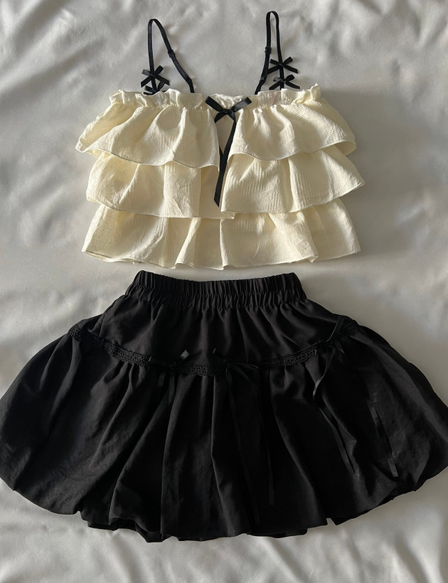 کراپ تاپ پینترستی پاپیونی دخترانه فانتزی عروسکی